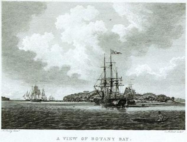 First Fleet arrives in Australia