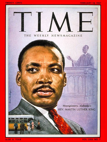On January 3, King appears on the cover of Time magazine as its Man of the Year.