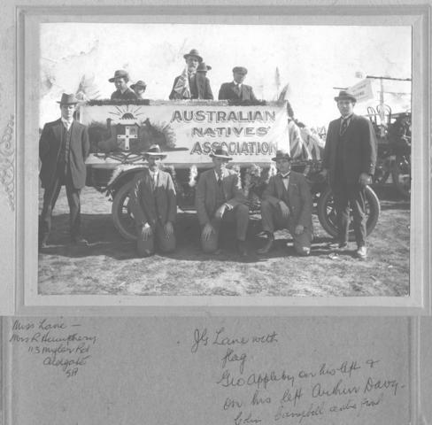 The Australian Natives Association was formed