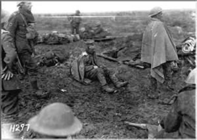 The first French line is lost to the Germans.