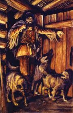 Peter Pond built the first trading post, Fort Athabasca on Lac la Biche