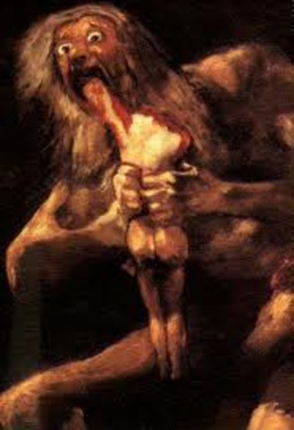 Saturn Devouring One of his Children