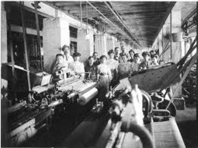 First Textile factory built in the USA