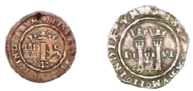 -1572 Las primeras monedas acuñadas en México. Carlos I- Felipe II