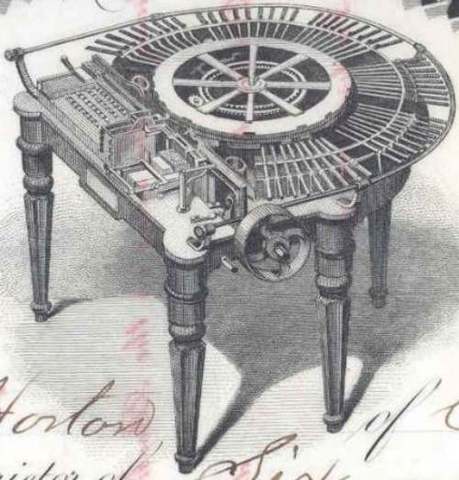 Typesetting machine patent