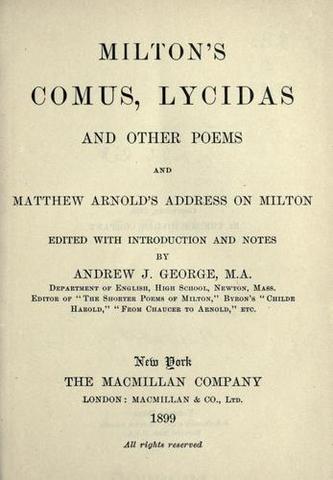 "Lycidas" is published