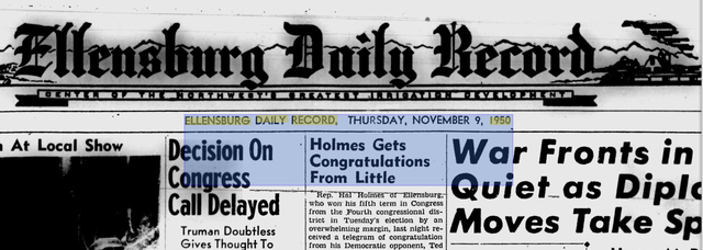 Holmes Gets Congratulations from Little