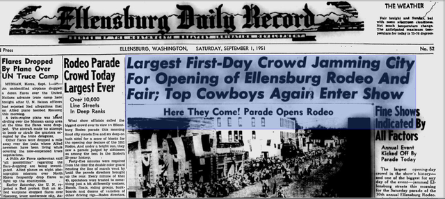 Rodeo Parade Crowd Today Largest Ever