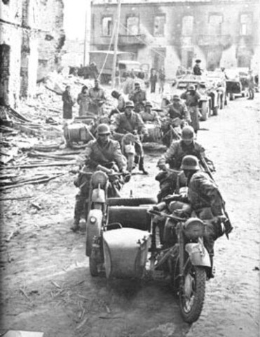 Invasion de la Pologne- début de la Seconde Guerre mondiale