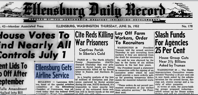 Ellensburg Gets Airline Service