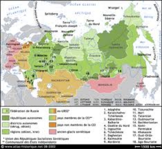 Éclatement de l’URSS