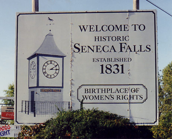 The First Women's Rights convention in Seneca Falls