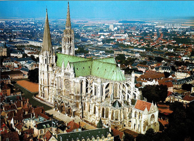 Construction of Chartres Cathedral begins