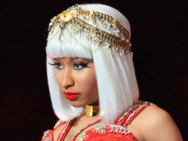 Nicki performs with Madonna at the 46th Super Bowl halftime show