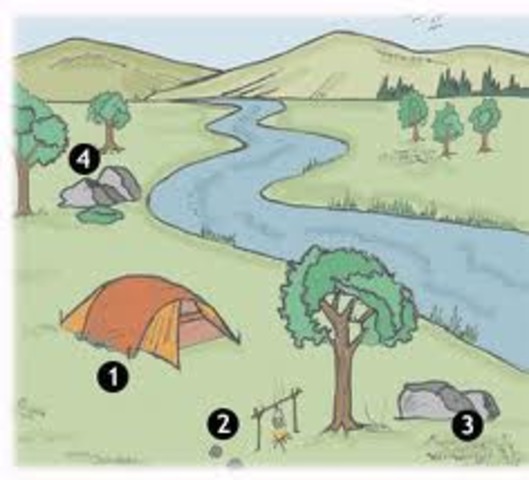 Stop to set up Camp on Wisconsin border