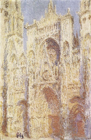 Monet. Rouen Cathedral: The Portal (in Sun). 1894. Impressionism.