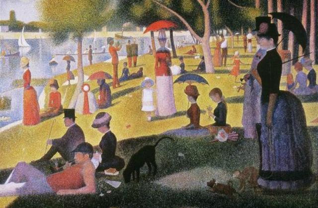 Seurat, A Sunday on La Grande Jatte, 1884-1886. Post-Impressionism.