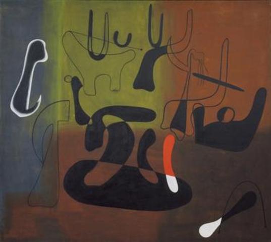 Miro, Painting, 1933 (Biomorphic Surrealism)