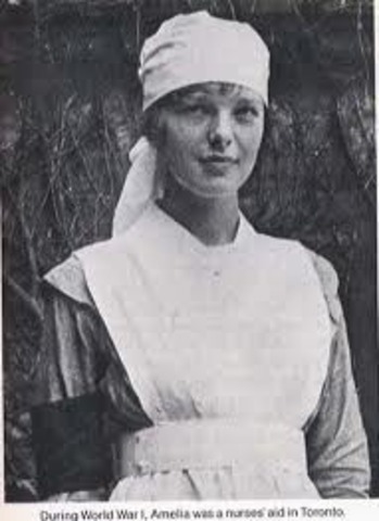 Amelia becomes a nurse