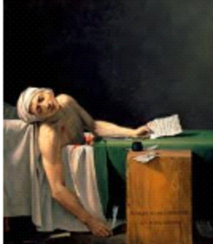 David, //The Death of Marat//, Neoclassicism France