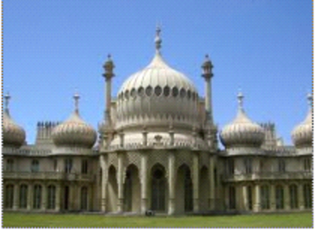 Nash, Royal Pavilion, Brighton, England, ("Indian Gothic" architecture)