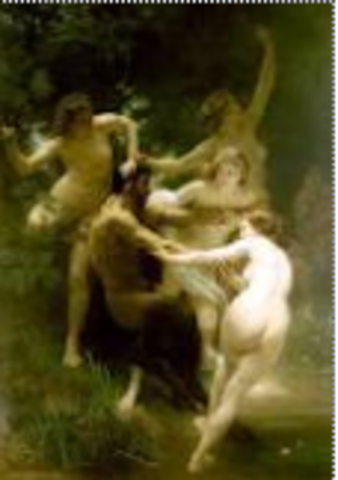 Bouguereau, Nymphs and a Satyr  Realism