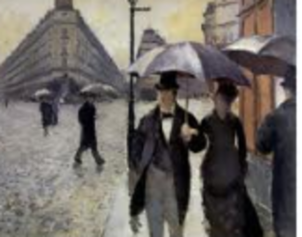 Caillebotte, Paris: A Rainy Day,  Impressionism