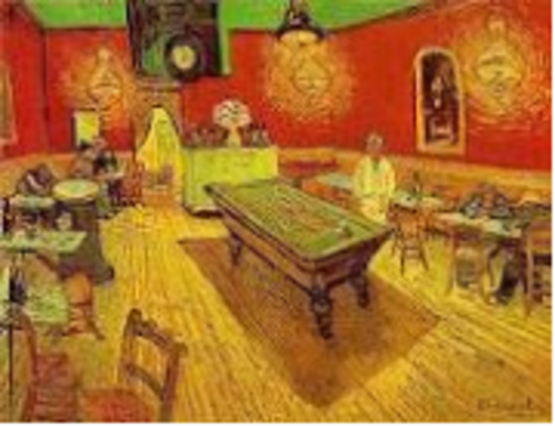 Van Gogh, Night Café,  Post-Impressionism