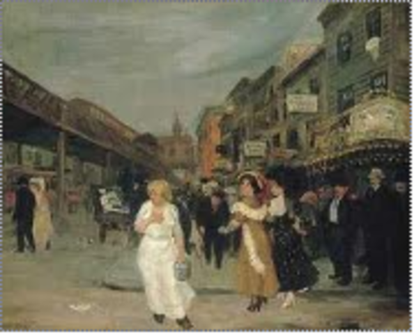 Sloan, Sixth Avenue and Thirtieth Street, New York City,  (The Eight/the Ash Can School)