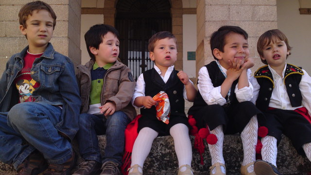 Como buen cacereño, Jorge asistió por primera vez a la bajada de la Virgen de la Montaña