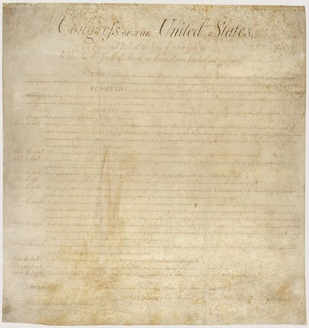 Bill of rights ratified