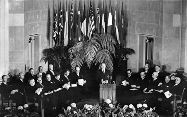 Creation of NATO (North Atlantic Treaty Organization)