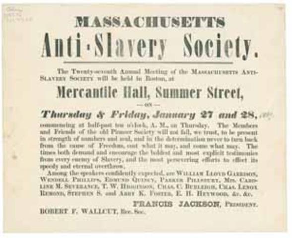 The American Anti Slavery Society