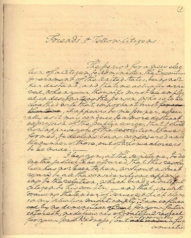 Washingtons farewell adress