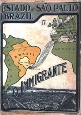 Slavery abolished/Immigration begins