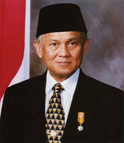 3rd President B.J Habibie