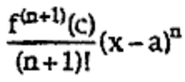 Taylor/Maclaurin Polynomials and Series Review