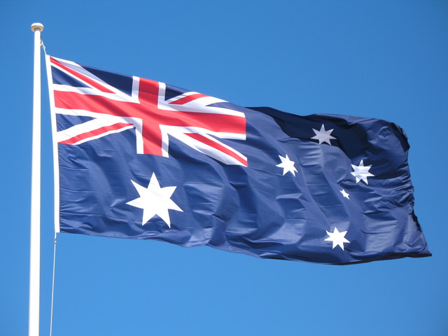Australian Flag is First Flown