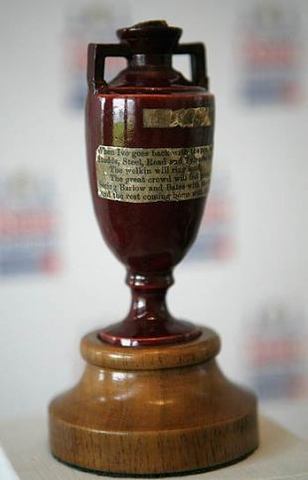 First Ashes Series. Australia won