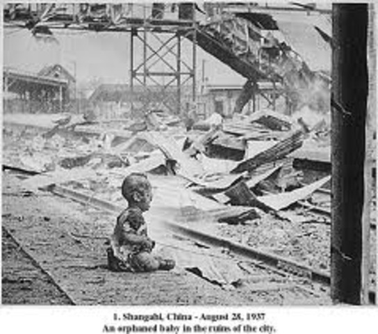 Japan invades China by end of the year, cap-turing Nanking, capital of Nationalist China.U.S. breaks off commercial relations with Japan.