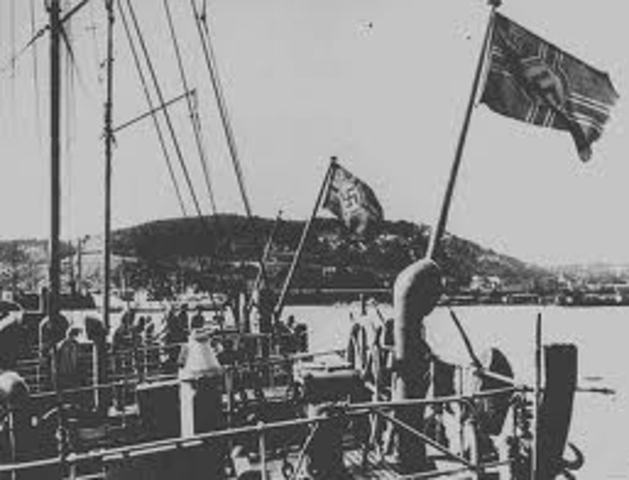 By the time war was declared  Germany could muster 29 battleships, Britain 49.