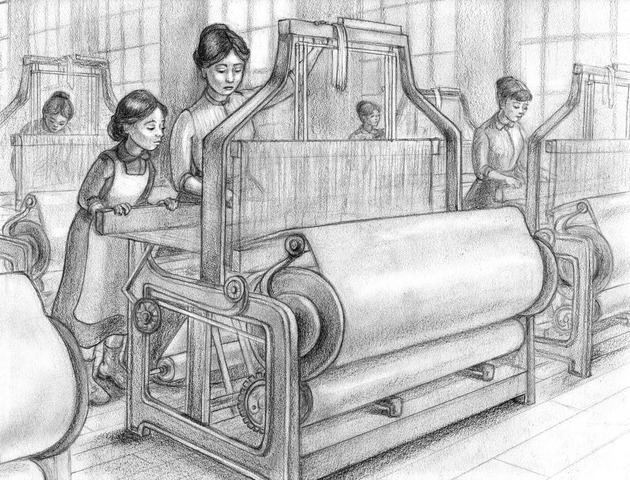 Lowell Massachusetts girls labor strike