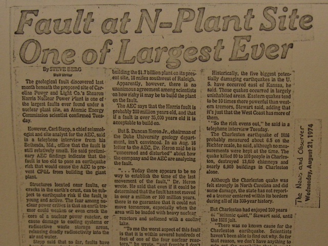 "Fault at N-Plant Site One of Largest Ever"