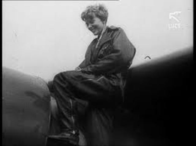 Amelia took her first flying lesson