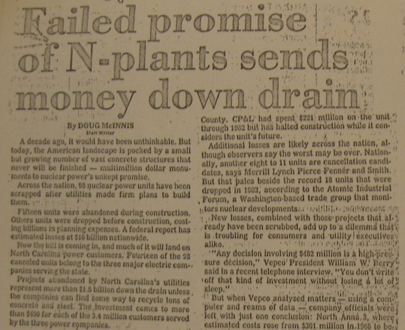 "Failed Promise of N-plants sends money down the drain"
