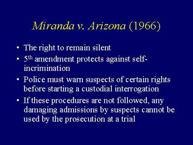 Miranda v. Arizona (1966)