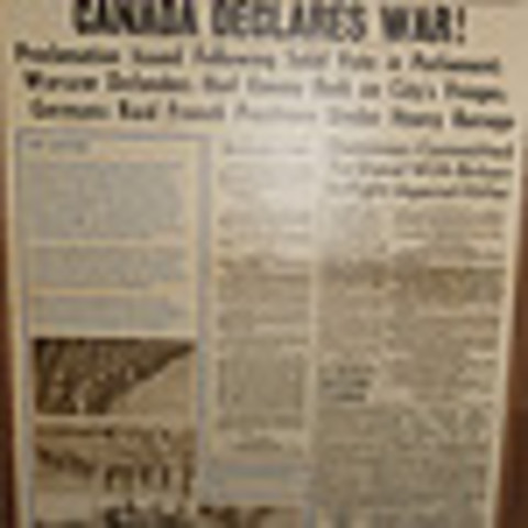 Canada Declares War On Germany