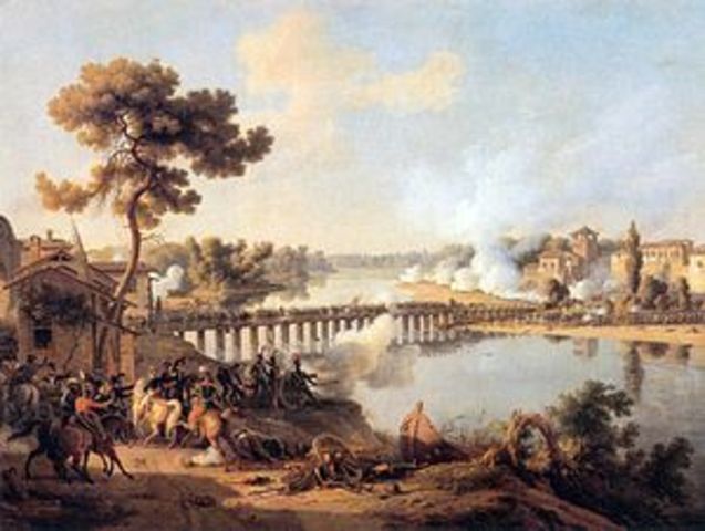 Napoleon wins the Battle of Lodi