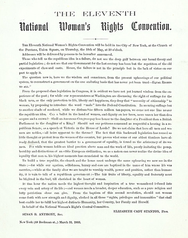 The Eleventh National Women's Rights Convention