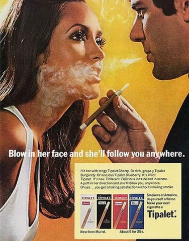 Cigarette ads are banned from U.S. T.V.